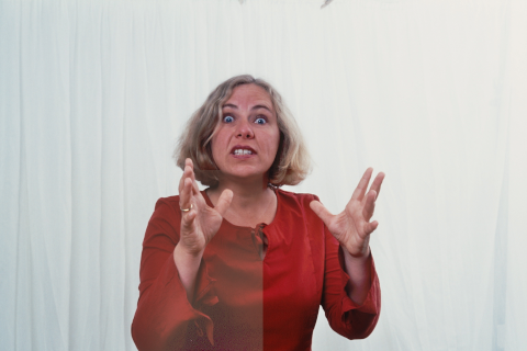 Anke Schupp lässt mit Geschichten die Bühne beben